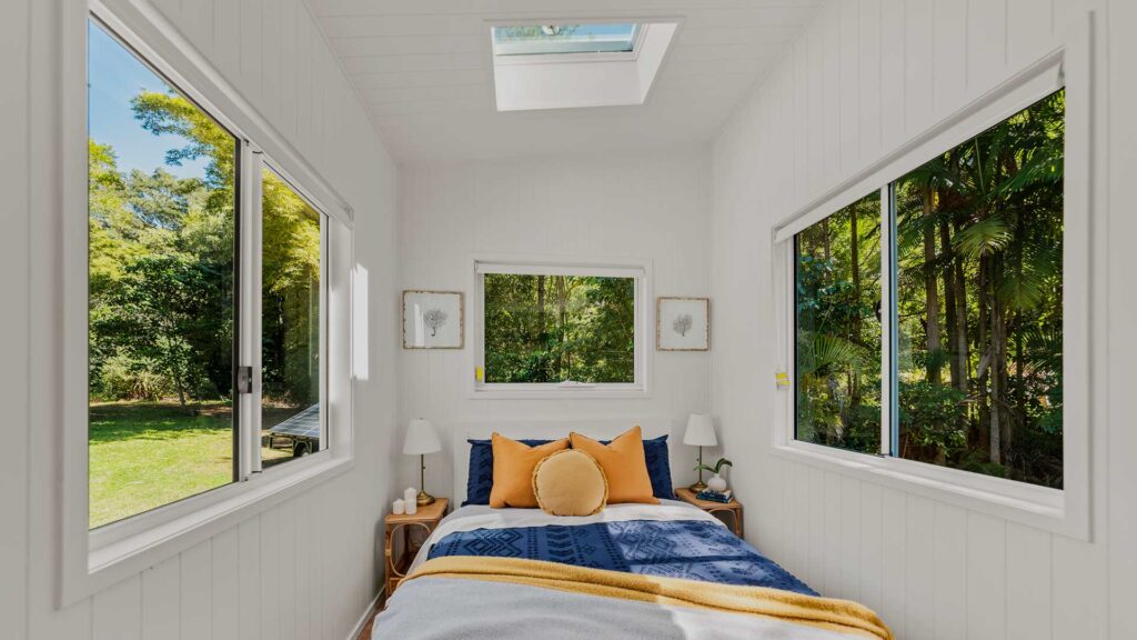 Tiny House Design Casuarina 9.0 - Bedroom suitable for a Queen size bed