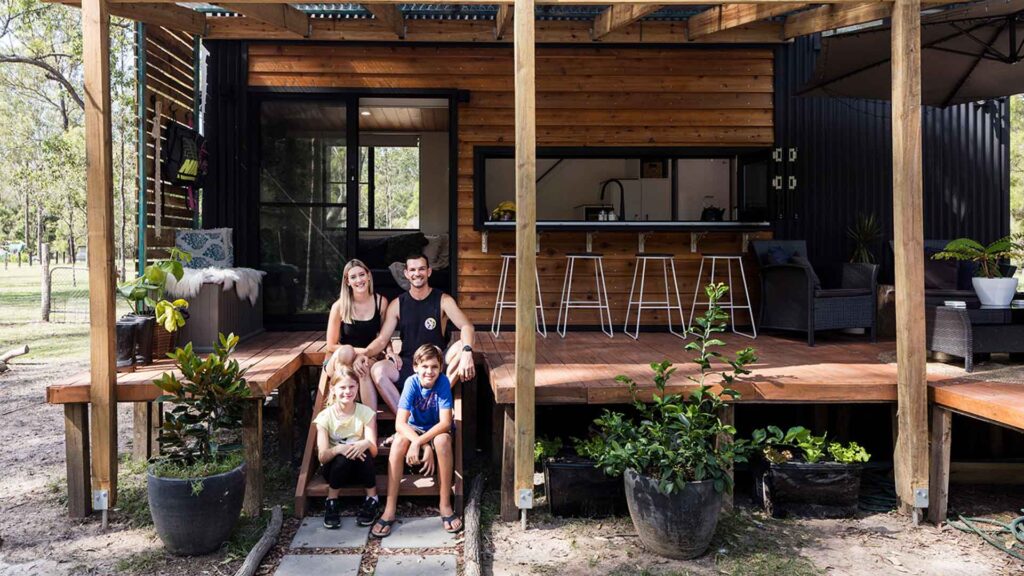 Family in a Tiny House