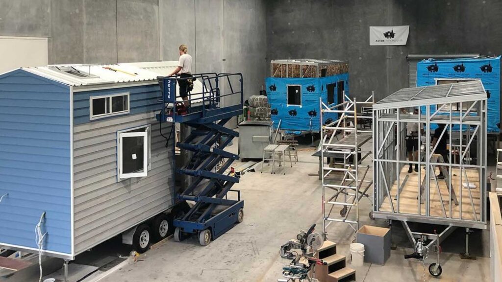 Tiny House Builders In The Factory