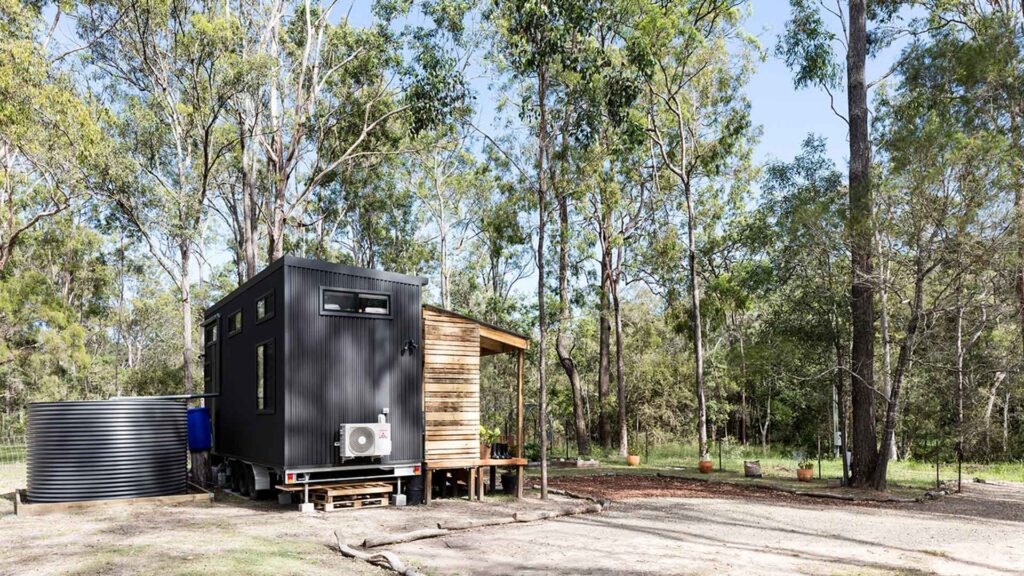 Tiny House sitting on stilts