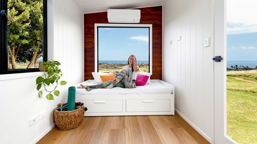 Tiny House Sofa Bed with Storage